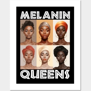 Melanin Queens Afrocentric Women Posters and Art